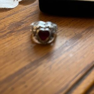 Red heart ring size 7.5